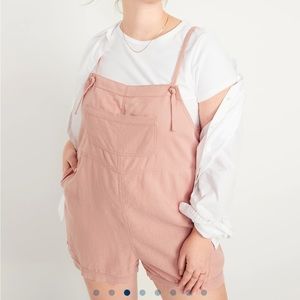 Old Navy Sleeveless Utility Linen Romper NWT